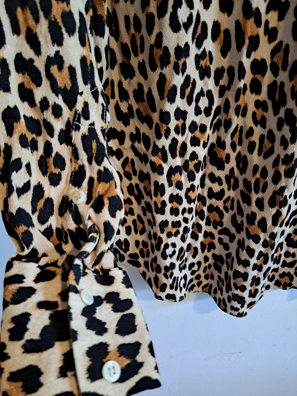 ZARA Woman Leopard Print Button-Up Blouse Size S | Animal Print - Picture 9 of 13